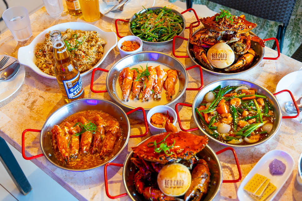 필리핀 보홀 맛집 추천 알로나비치 근처 레드크랩 우베베