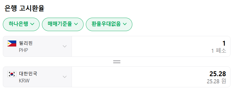 필리핀 페소 환전 여행 준비물 돈 화폐 단위