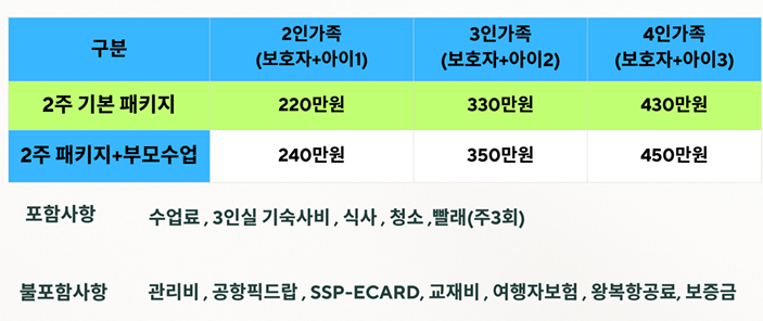세부에서 즐기는 2주간의 특별한 추석 가족연수