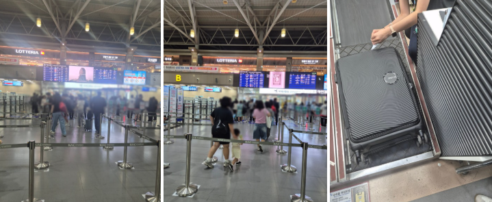 지난 주말 김해공항으로 필리핀가족연수 출국 수속진행